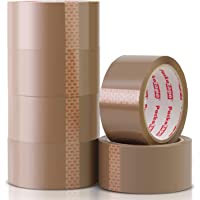Los mejores  - Packatape 6 Rollos Cinta Embalar Adhesiva 48MMx 66M para Cajas y Paquetes Ideal para Envíos y Mudanzas - Precinto…